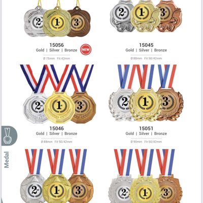 PLASTIC MEDAL 15056-15045-15046-15051