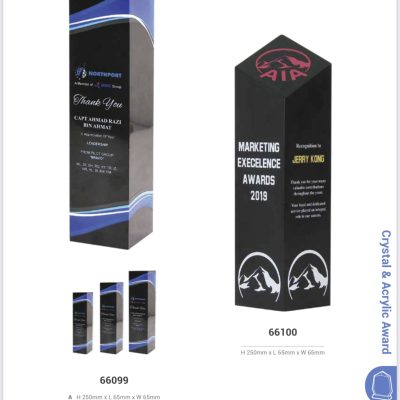 ACRYLIC TROPHY 66099-66100